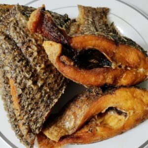 Fried tilapia fish